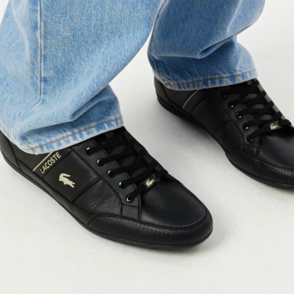 Lacoste Black and Orange Sneakers